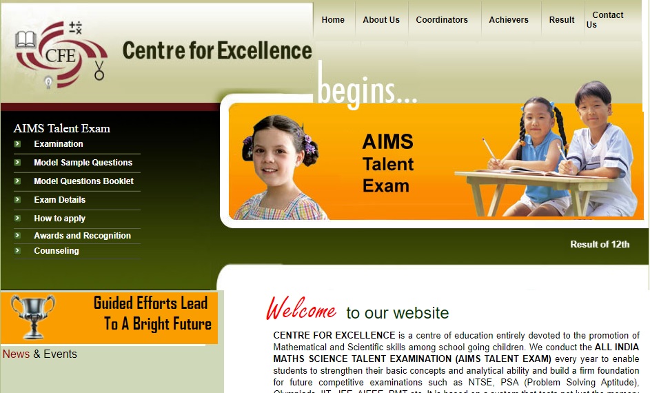 11th All India Maths Science (AIMS) Talent Examination
